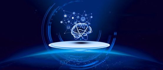 藍(lán)色科技電子商務(wù)智能科技banner背景圖片素材