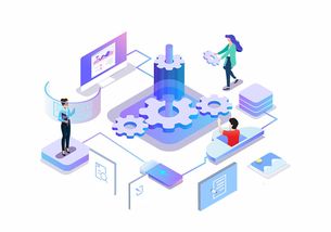 扁平化插圖,插畫(huà),2.5d